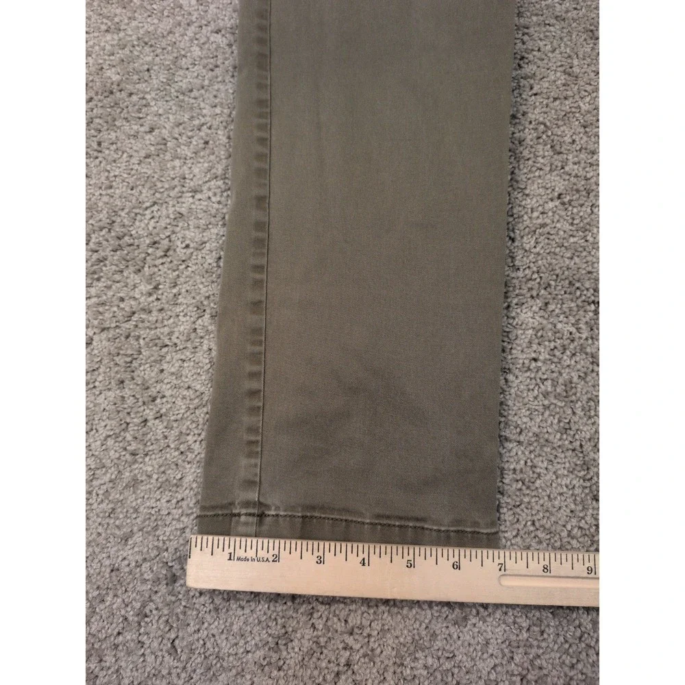 J.Crew 484 Slim Fit‎ Chino Pants Mens 33x34 Olive Green Stretch Cotton Twill